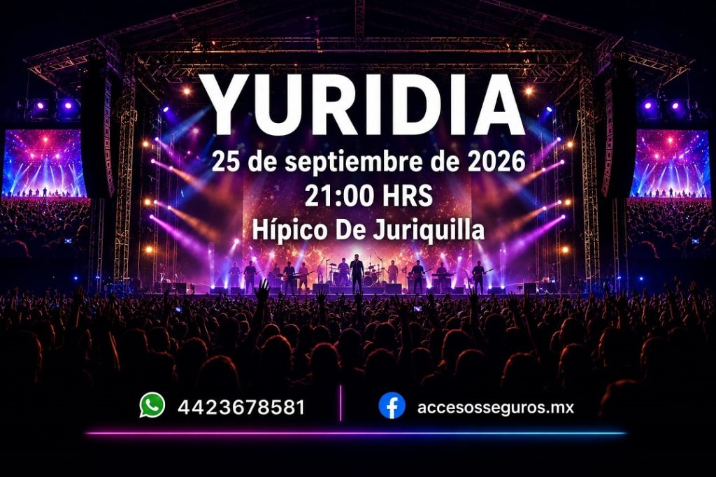 Yuridia en El Hípico de Juriquilla Tenemos Tus Accesos